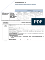 SESIÓN de APRENDIZAJE - Expresamoslascausasdelacontaminacionambiental