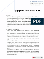 B.1 Tanggapan Terhadap KAK