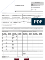 Application For Refund: Section 1 - Applicant Information