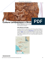 Cultura Lambayeque o Sicán - Historia Del Perú