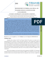 The Effects of Tic Reinforcement On Thermal, Electrical and Dry Sliding Wear Behaviour of Aluminium Matrix Nanocomposites