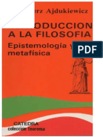 Ajdukiewicz Kazimierz - Introduccion A La Filosofia - Epistemologia Y Metafisica