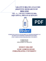 Bisleri Marketing & Competitor Analysis New Project