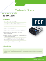 TL-WN725N V2 Datasheet