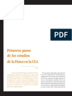 Primeros Pasos de Los Estudios de La Física en La ULA