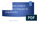 Algoritmos y Lenguajes de Programacion Unidad-6