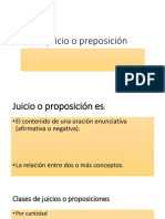 El Juicio o Preposición