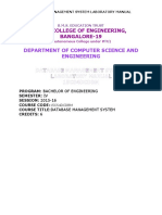 DBMS Lab Manual 7-2-2016