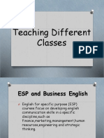 Teaching Different Classes