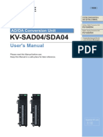 User's Manual: AD/DA Conversion Unit