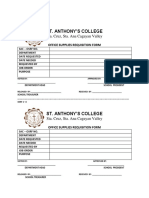 School Office Supply Requisition Form