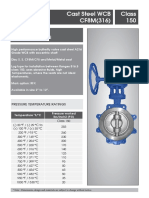 Cast Steel WCB CF8M (316) Class 150: Butterfly Valve High Performance