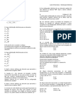 Lista 6 Atomística - CEFAJ - 9º Ano Distribuição Eletrônica PDF