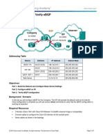 Lab - Configure and Verify EBGP