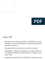 Run-Off and Numericals On Hydropower