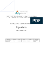 Oxe e 3000 W It 001 - r0 - Instructivo de Cierre Ingenieria