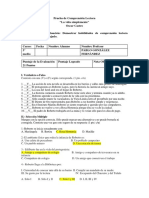 Control de Lectura - La Vida Simplemente - 3° Medio