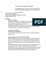 Edsc 330 Lesson Plan 3 Orthogonal and Pythagorean Theorem