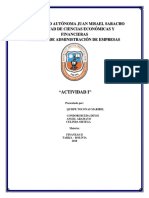 Universidad Autónoma Juan Misael Saracho Facultad de Ciencias Económicas Y Financieras Carrera de Administración de Empresas