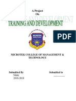 Training and Development