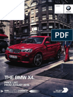 The BMW X4.: Price List. From August 2016