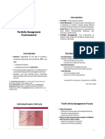 1) Lecture 1 Portfolio Management Environment