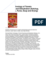 Tomato Processing Dehydration Technology Book