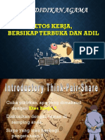 Materi 12 (Etos Kerja, Bersikap Terbuka & Adil)