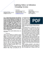 Impact of Lightning Strikes On Substation Grounding Systems