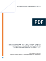 Humanitarian Intervention Under The Responsability To Protect