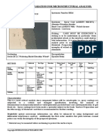 Materials Preparation For Microstructural Analysis.: Method