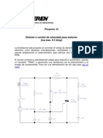 Dimmer o Control de Velocidad para Motores