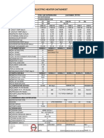 Electric Heater Datasheet: Case 1A Case 1B Case 2 Case 3 Case 4 Case 5