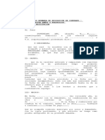  Demanda de Resolucion de Contrato Indemnizacion DaNos y Perjucicios Solicita Restitucion