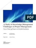 A Study of Knowledge Management Challenges in Project Management