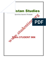 Pakistan Studies Complete Notes Question Answer Format by Rikazzz