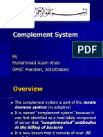 Complement System: by Muhammad Azam Khan GPGC Mandian, Abbottabad