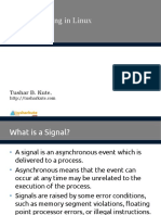 Signal Handling in Linux: Tushar B. Kute