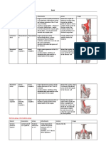 Back Anatomy Table