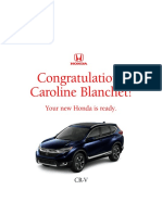 Congratulations Caroline Blanchet!: Your New Honda Is Ready