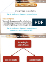 Frase Simples - Complexa - Coord - Subord PDF