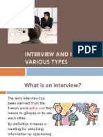 Interview and Its Types