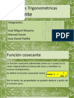 Funciones Trigonométricas Cosecante