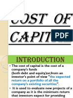 Cost of Capital