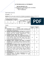 Hydraulics and Pneumatics Syllabus