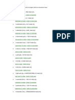 List of Length Units