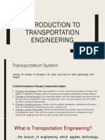 Transportation Engineering and Principles