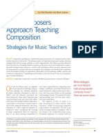 How Composers Approach Teaching Composition