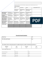 Defense of Dissertation Proposal Rubric