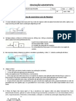 Lista de Exercícios Leis de Newton - Versão Site